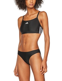 adidas Damen Essence Core 3-Stripes Bikini Set, Black/White, 40 - 1