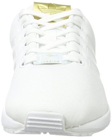 adidas Damen ZX Flux Sneaker, Weiß (Footwear White/Footwear White/Gold Metallic), 39 1/3 EU - 4