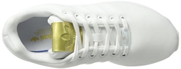 adidas Damen ZX Flux Sneaker, Weiß (Footwear White/Footwear White/Gold Metallic), 39 1/3 EU - 7