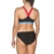Arena Damen Sport Ren Bikini, Black-Red-Pixblue, 40 - 4