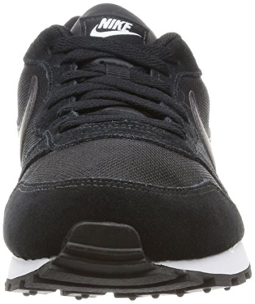 Nike Damen, Sneaker, MD Runner 2, Black (Black/Black-White), 40.5 - 4