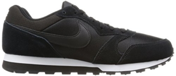 Nike Damen, Sneaker, MD Runner 2, Black (Black/Black-White), 40.5 - 6