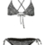 O'Neill Damen Triangle Bademode Bikini, Black Aop W/White, 38 - 1