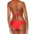 Tommy Hilfiger Damen Bikini Iconic Triangle Set, Rot (True Red / Classic White 901), 38 - 2