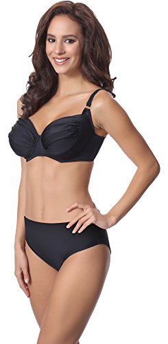 Merry Style Damen Bikini Set P61472W (Schwarz, Cup 85 D/Unterteil 42) - 3