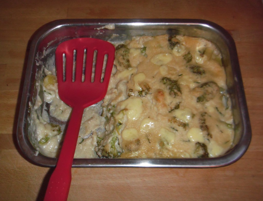 Rezept für veganes Kartoffel-Brokkoli-Gratin