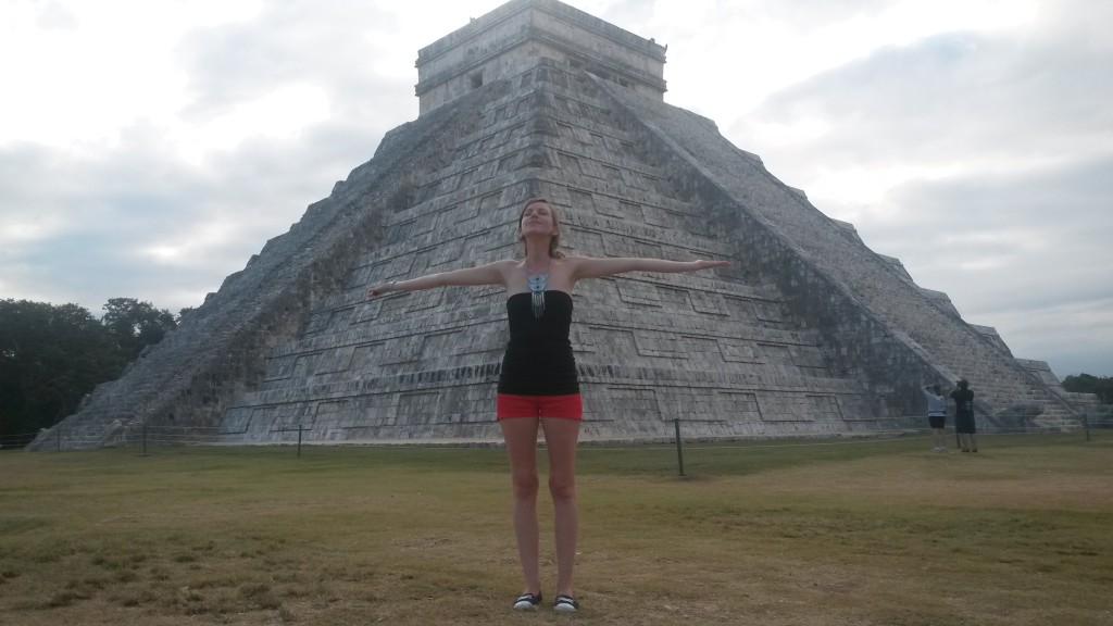 Maya Pyramide Kukulcan Chichen Itza Yucatan Mexico 