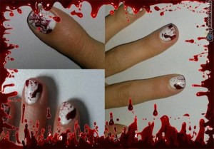 Bloody Nails | Blutige Nägel | Halloween Nageldesign